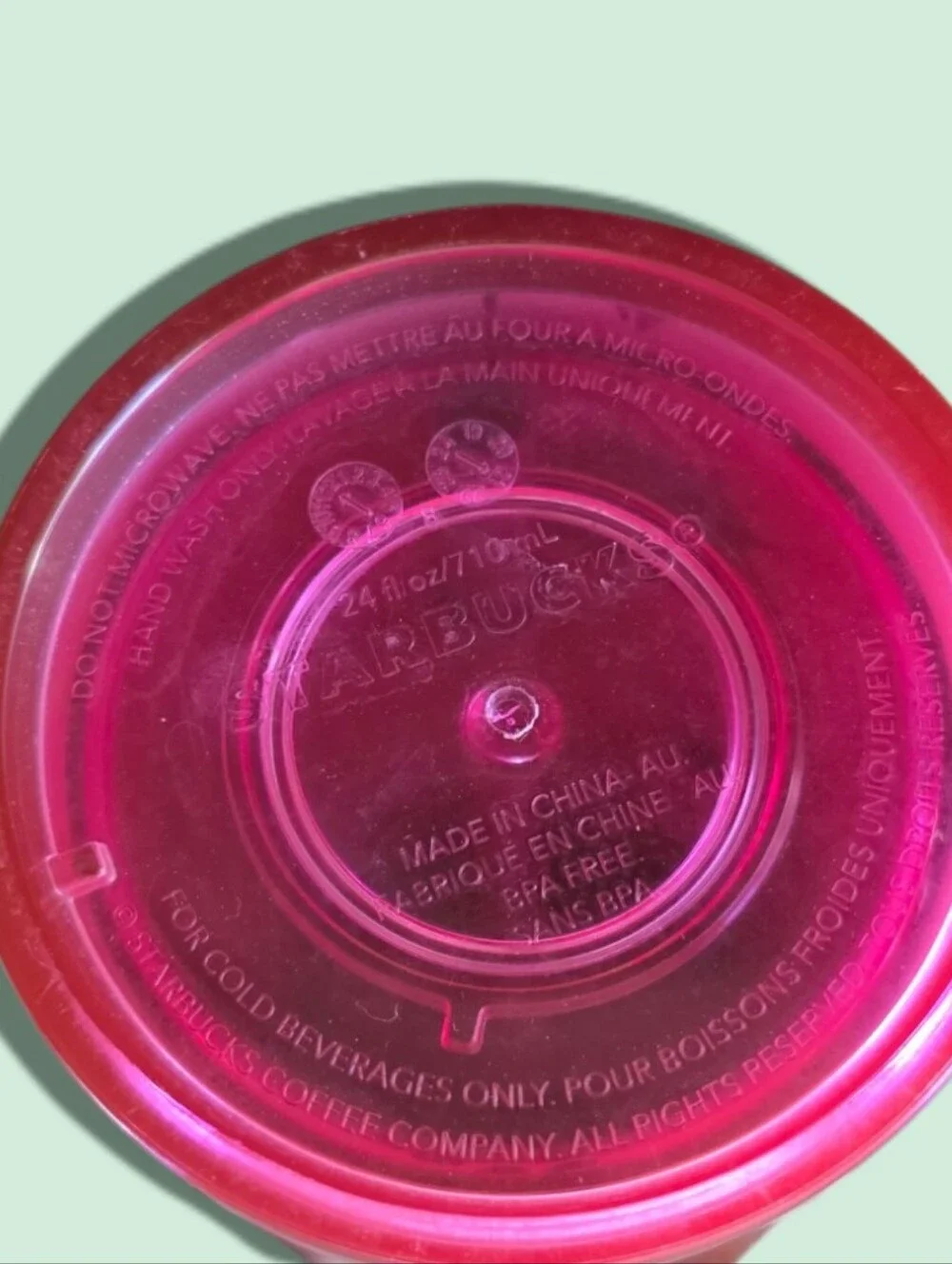 Starbucks Pink Floral Tumbler 